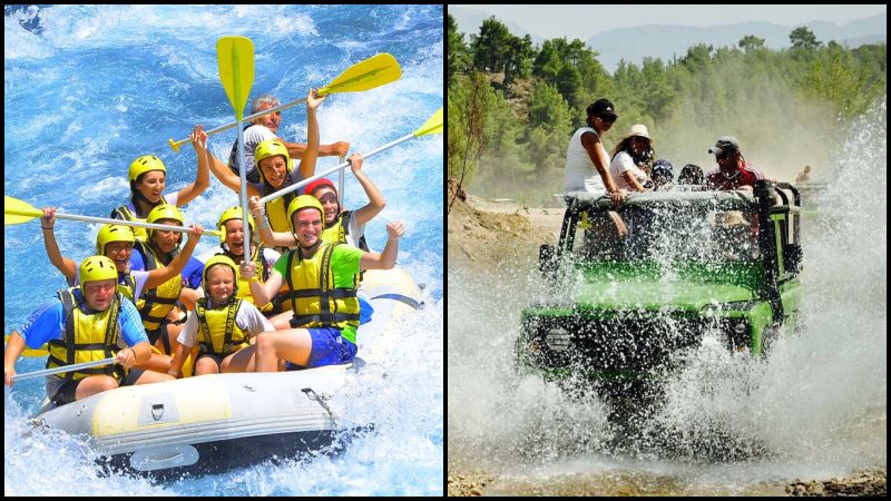 Manavgat Jeep-Safari und Rafting (Kombitour)